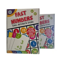 Fast Numbers - Temel Matematik Oyunu  Eğitici ve Eğlenceli Sayı Kartları (Çok Renkli)