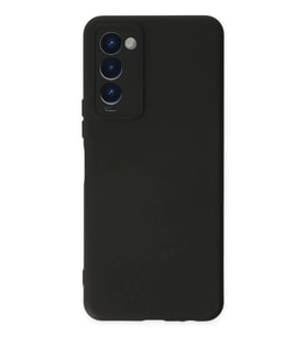 Newface Tecno Camon 18 Kılıf Nano içi Kadife Silikon - Siyah