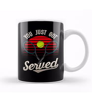 Funny You Just Got Served Tennis Player Pun Kupa Bardak Porselen