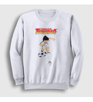 Presmono Unisex Beyaz Dribbler Futbol Anime Kaptan Captain Tsubasa Sweatshirt 320438tt