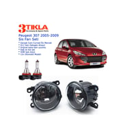 Peugeot 307 2009 Sis Farı Set Oem: 8200074008