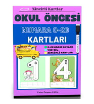 Sayılar-Numaralar Çalışma Kartları (Laminasyonlu)