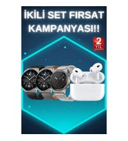 Mey İthalat® Aynalı Bluetooth Kulaklık Yeni Nesil Akıllı Saat Titreşimli Nabız Ölçer Spor Modları
