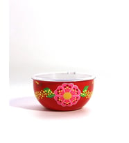 Kapaklı Kase Kırmızı (16 Cm)