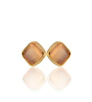 Kadir Jewellery 22 Ayar Altın Kaplama Kadın Minimal Küpe -El İşçiliği Ve Hipoalerjenik Küpe