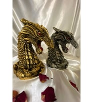 Feng Shui Dragon Ejder Kafası 2Li Ejderha Kafası (Gold)