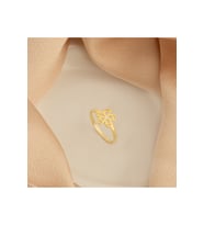 ÇİÇEK ORTASI TAŞ YÜZÜK (Gold)