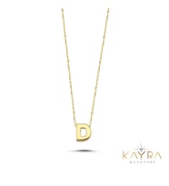 Sade D Harfi Altın Kolye BM112