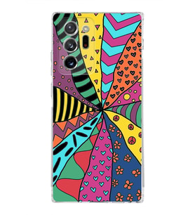 PrintiFy Samsung Galaxy Note 20 Ultra ile Uyumlu Retro Color 4  Kamera Korumalı Şeffaf  Kılıf