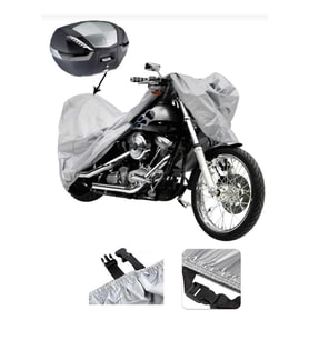 Yuki QM50QT-6E Snoopy  Su Geçirmez Motosiklet Brandası ARKA ÇANTA UYUMLU