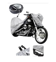 Yuki QM50QT-6E Snoopy  Su Geçirmez Motosiklet Brandası ARKA ÇANTA UYUMLU