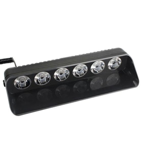 Oto Cam Içi 6 Ledli Escort Lamba Led Çakar Lambası Vantuzlu