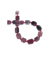 Çilek Kuvars Doğal Taş Dikdörtgen Kesim 13x17mm Dizi
