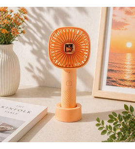 3 Kademeli Şarjlı Taşınabilir El ve Masaüstü Fanı Mini USB Vantilatör Sessiz Güçlü Serinletici