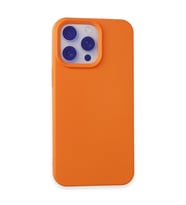 Northcity Ultra Şık Nano İçi Kadife Silikon Kılıf - iPhone 15 Pro Max Turuncu