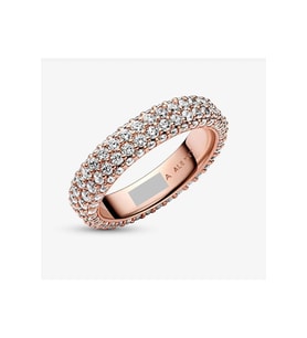 Timeless Çift Sıralı Pavé Yüzük Rose
