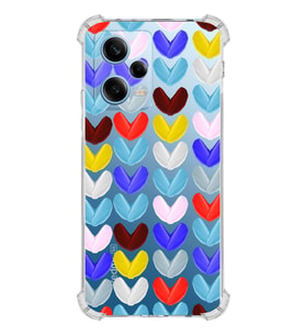 PrintiFy Xiaomi Redmi Note 12 Pro 5G Water Color 1 Baskılı Şeffaf Köşe Korumalı Antişok Kılıf