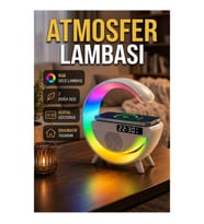2025 Model 15W Kablosuz Şarjlı LED Atmosfer Lambası 13 Renkli Işık ve Beyaz Gürültü Özellikli
