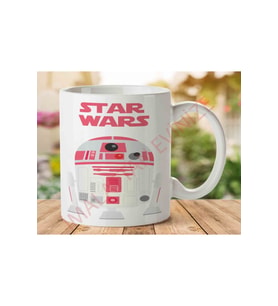 Kadın R2-d2 Star Wars İki Tarafı Baskılı Kupa Bardak