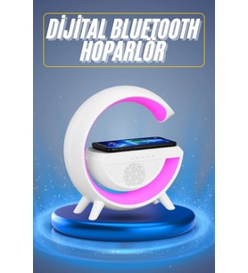 Yeni Nesil Bluetooth Hoparlör Speaker 5.0 Taşınabilir G Şeklinde Powerbankli