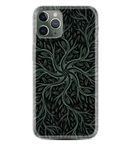 Apple iPhone 11 12 13 14 Pro Max Kılıf Desemli Silikon Sarmaşıklar 1675