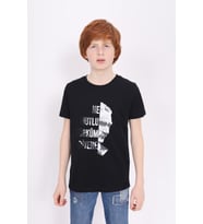 Toontoy Unisex Çocuk Atatürk Baskılı Tişört (Siyah)