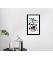 BK Home Coffee Tasarımlı Dekoratif Ahşap Siyah Çerçeveli Tablo-3