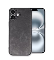 Apple iPhone 16 Plus Uyumlu Kılıf Aras Deri Kapak - Siyah