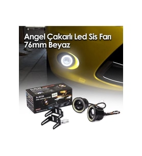 Angel Led Lamba Mercek Gündüz Sis Farı 76 Mm Beyaz