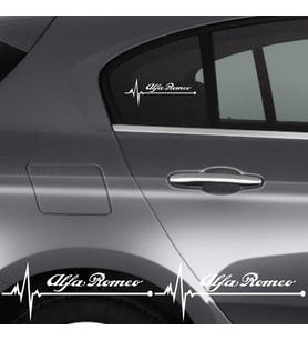 Alfa Romeo Giulietta İçin Uyumlu Aksesuar Oto Ritim Sticker 2 Adet 20*9 Cm