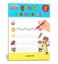 1-4 Yaş Çizgi Egzersizleri YAZ-SİL Kitabı