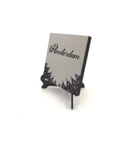 Amsterdam Görseli Baskılı MDF Masaüstlük 10X10