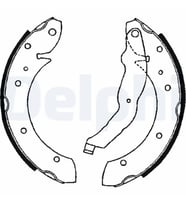 DELPHI LS1634 Arka Fren Balatasi 34211160504 34219067127