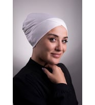 Krem Pratik Hazır Geçmeli İç Bone Viskon Kumaş Çapraz Tek Bantlı 3004_40