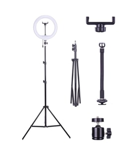 10 Inc Yuvarlak LED Işık, Tripod, Selfie ve Video İçin Mükemmel Aydınlatma