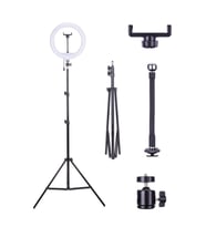 10 Inc Yuvarlak LED Işık, Tripod, Selfie ve Video İçin Mükemmel Aydınlatma