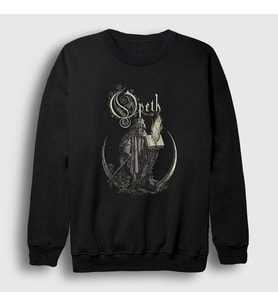 Presmono Unisex Siyah Faith Opeth Sweatshirt 100670tt