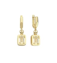 Topaz Taşlı Altın Küpe AHK04