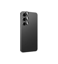 Samsung Galaxy S24 Uyumlu Zore Titanium Premium Temperli Kamera Lens Koruyucu (Siyah)