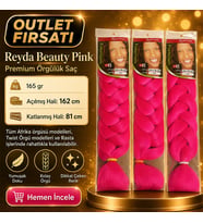 3 Paket - Afrika Örgüsü Ve Rasta İçin Sentetik Saç PINK