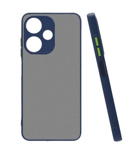 Coverzone infinix Hot 30i ile uyumlu K?l?f Hux Kapak ??k ve Dekoratif Model Toz Kir ve Darbelere Kar?? Koruma Y�kseltilmi? Kenarlar ile Ekstra Koruma Lacivert