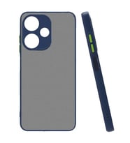 Coverzone infinix Hot 30i ile uyumlu K?l?f Hux Kapak ??k ve Dekoratif Model Toz Kir ve Darbelere Kar?? Koruma Y�kseltilmi? Kenarlar ile Ekstra Koruma Lacivert