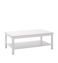Adore Mobilya Rustik Dikdörtgen Orta Sehpa-Mat Beyaz 103x40x60 cm (GxYxD)