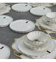 Royking Twist Gold 24 Parça Yemek Takımı HRN 017