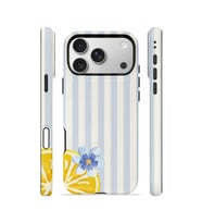 iPhone 17 Pro Vorian Çift Katmanlı Kılıf Blue Lemon Blossom