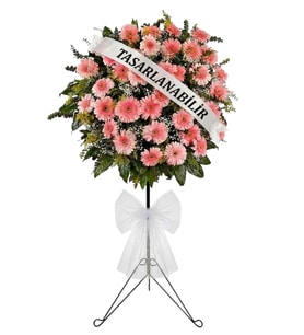 Premium Pembe Gerbera Ferforje Aranjmanı