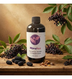 Northcity Mürvitox Kara Mürver Karadut ve Propolis Şurubu 250 ml – Bağışıklık Desteği