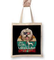 This Girl Loves Her Great Dog Bez Çanta Uzun Saplı