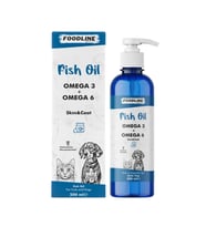 Foodline Fish Oil 200 ml Omega 3&6 İçerikli Balık Yağı Kedi ve Köpekler İçin Tüy ve Genel Sağlık Destekleyici