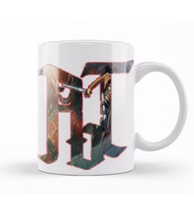 Attack On  Titan Logo Kupa Bardak Porselen